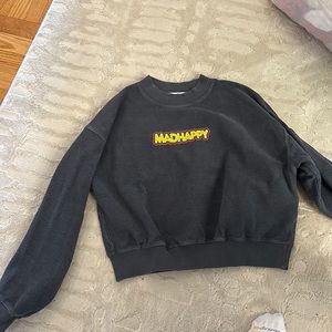 RARE MADHAPPY inside out crew neck